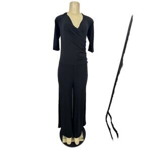 Shape FX Medium Women One Piece Wide Leg Jumpsuit Minimalist Shapewear 22-2